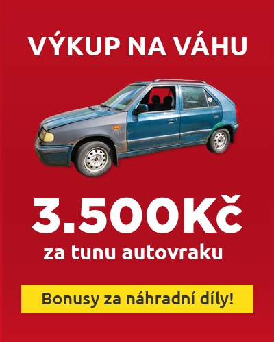 Výkup autovraku na váhu - bonus za náhradní díly